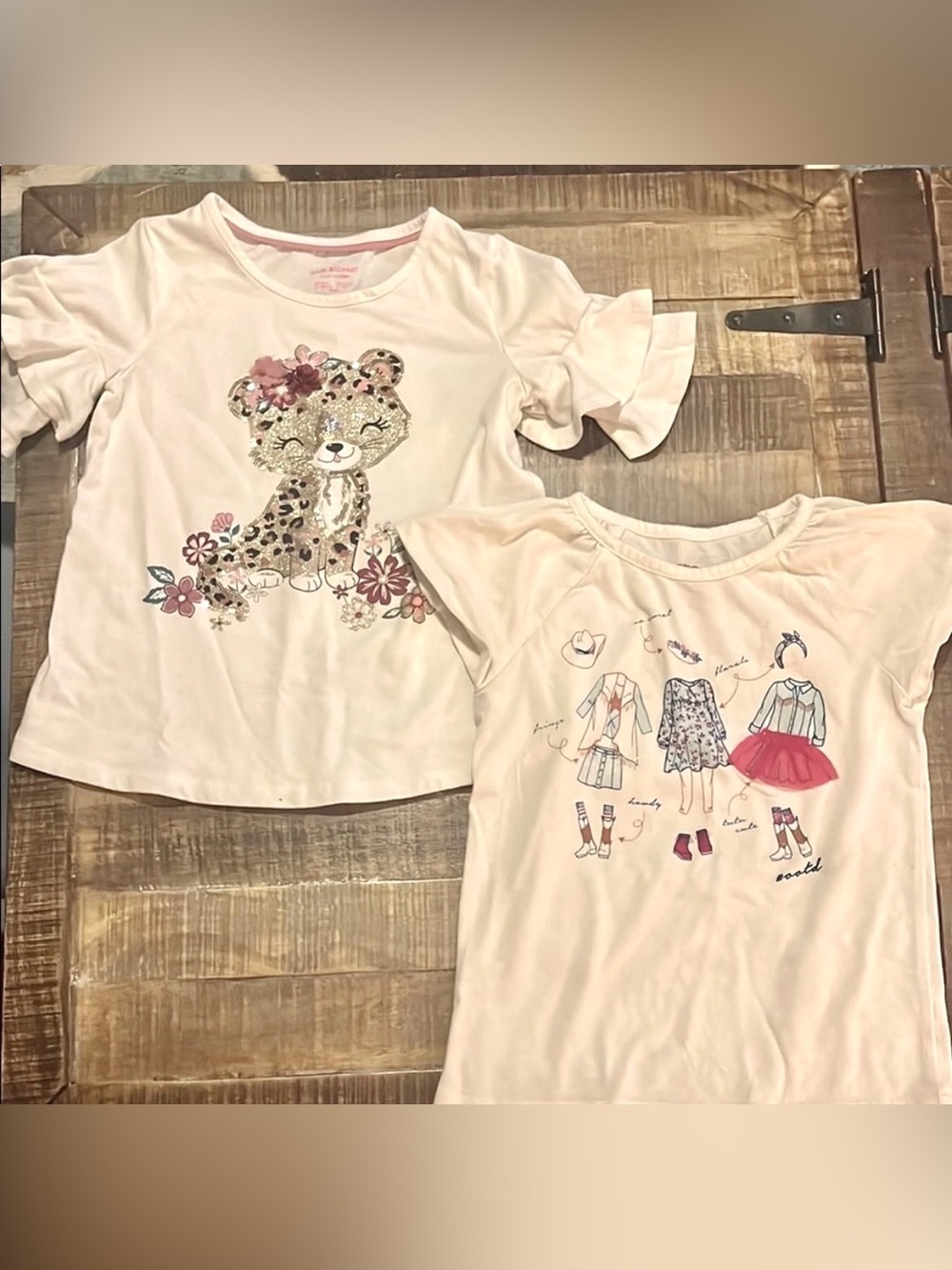 The Children's Place Cream Short Sleeve Tees with Playful Prints
